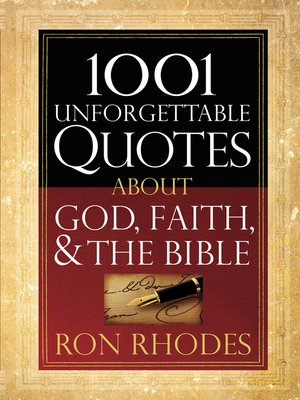 cover image of 1001 Unforgettable Quotes About God, Faith, and the Bible